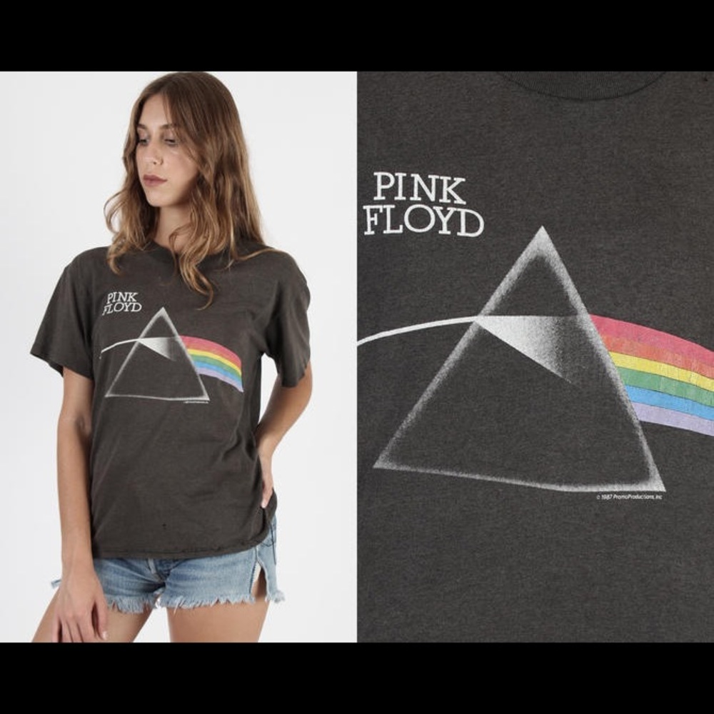 Vintage Pink Floyd Shirt Pink Floyd Band Shirt Dark Side Of The Moon